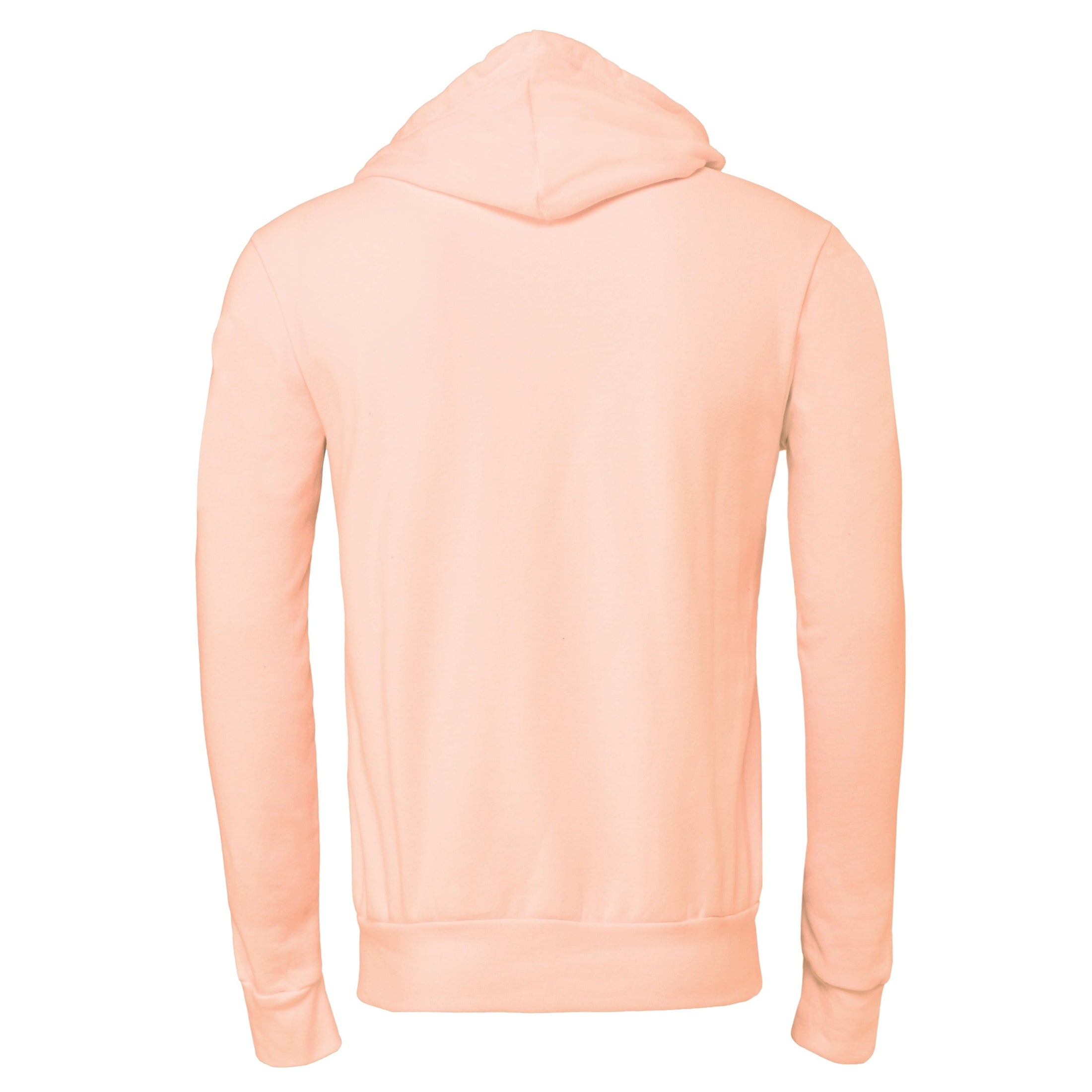 Bella Canvas Unisex Polycotton Fleece Pullover Hoodie - Peach