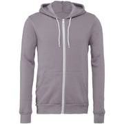 Bella Canvas Unisex Polycotton Fleece Full-Zip Hoodie - Storm