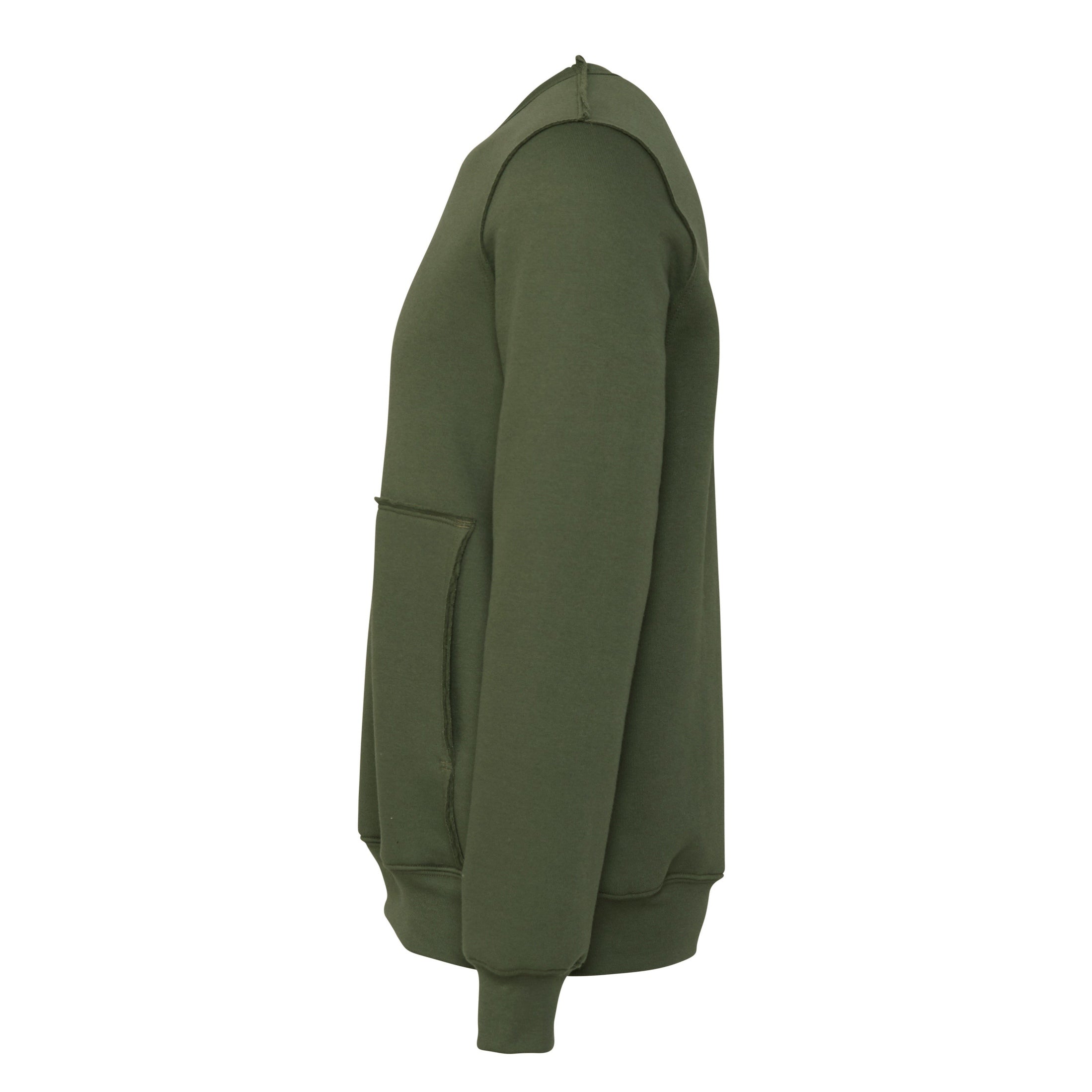 Bella Canvas Unisex Raw-Seam Crew Pullover