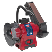 Sealey Bench Grinder Ø150mm with 50mm Belt Sander & Worklight 250W/230V