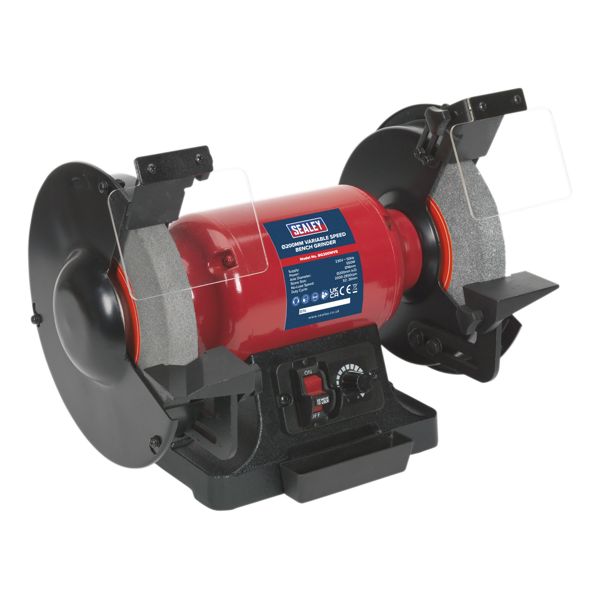 Sealey Bench Grinder Ø200mm Variable Speed