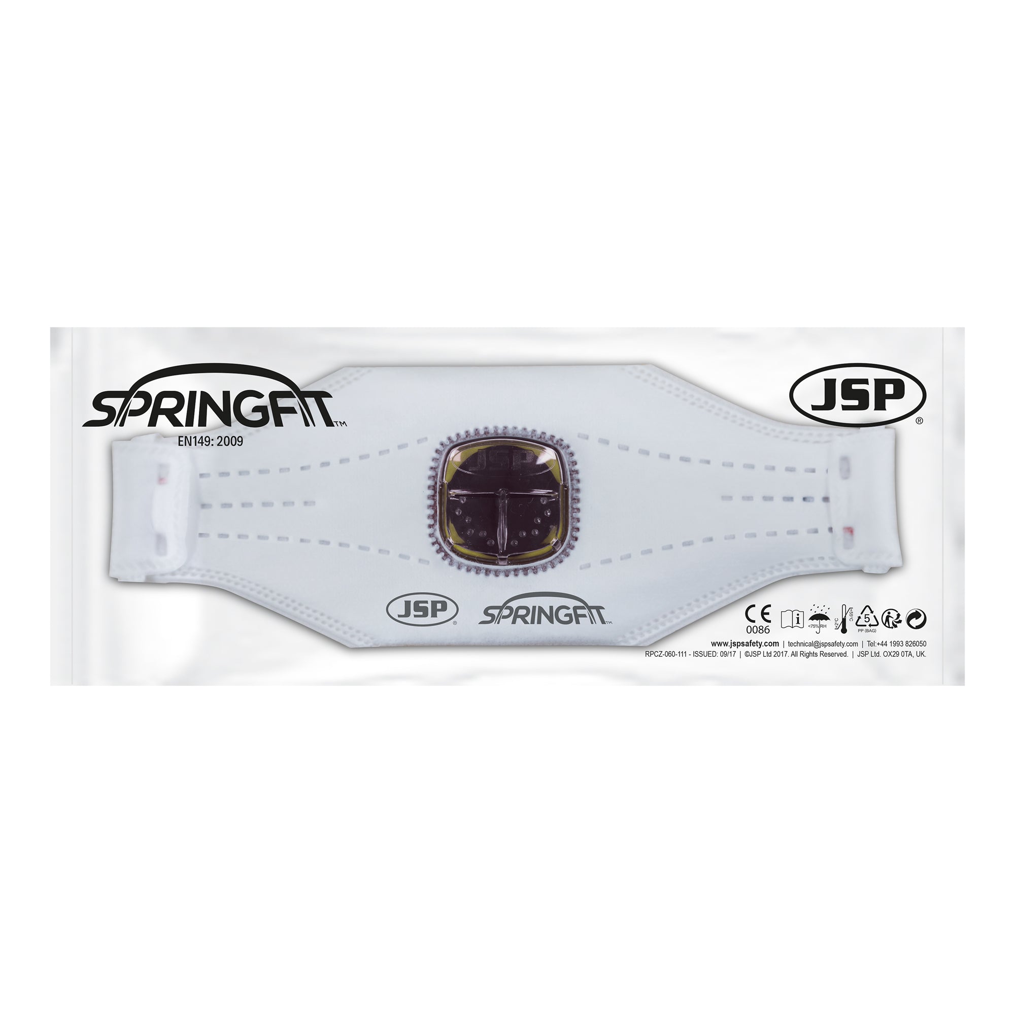 JSP Springfit 425ML FFP2 With Typhoon Valve - Box of 10