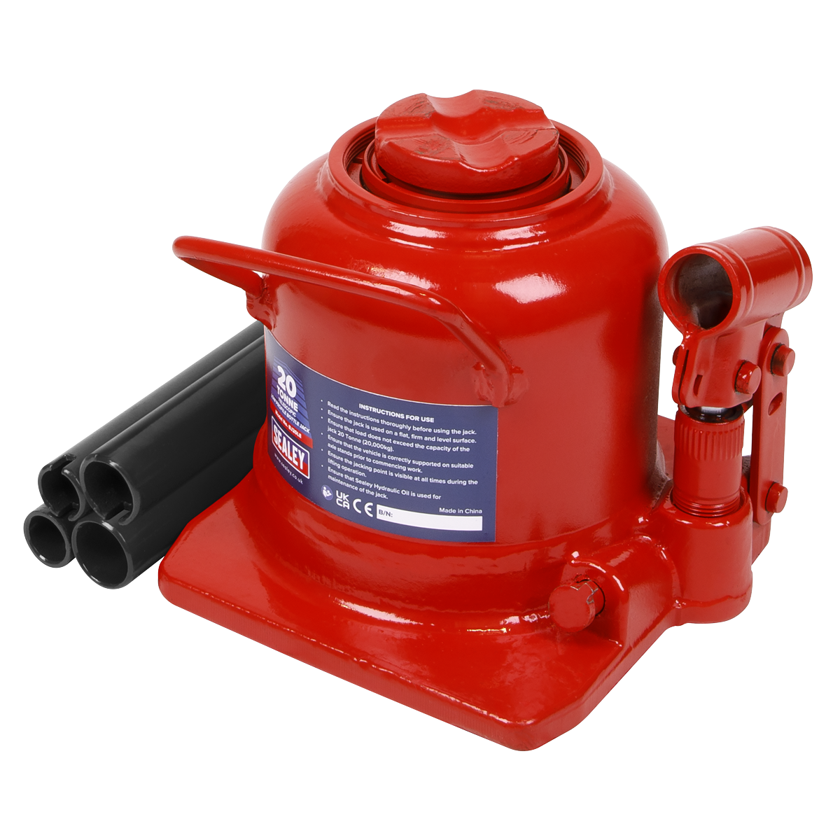 Sealey Bottle Jack 20 Tonne Low Profile Telescopic