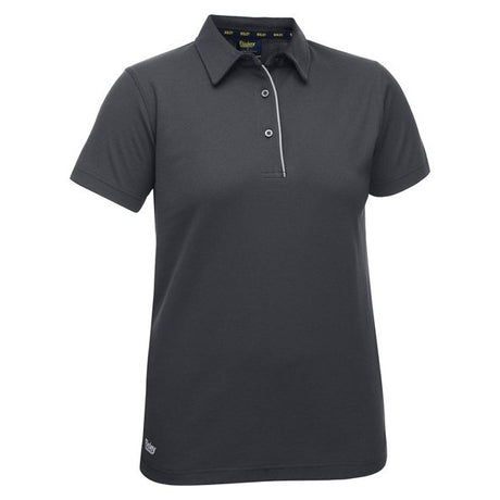 Bisley Womens Polo Short Sleeve Cotton/Polyester #colour_charcoal