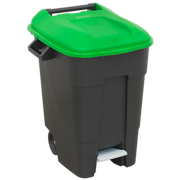 Sealey Refuse/Wheelie Bin with Foot Pedal 100L - Green