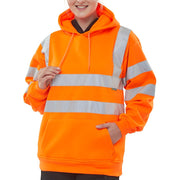 Beeswift Hoody Pull On Sweatshirt Hi-vis
