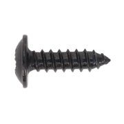Sealey Self-Tapping Screw 3.5 x 13mm Flanged Head Black Pozi Pack of 100