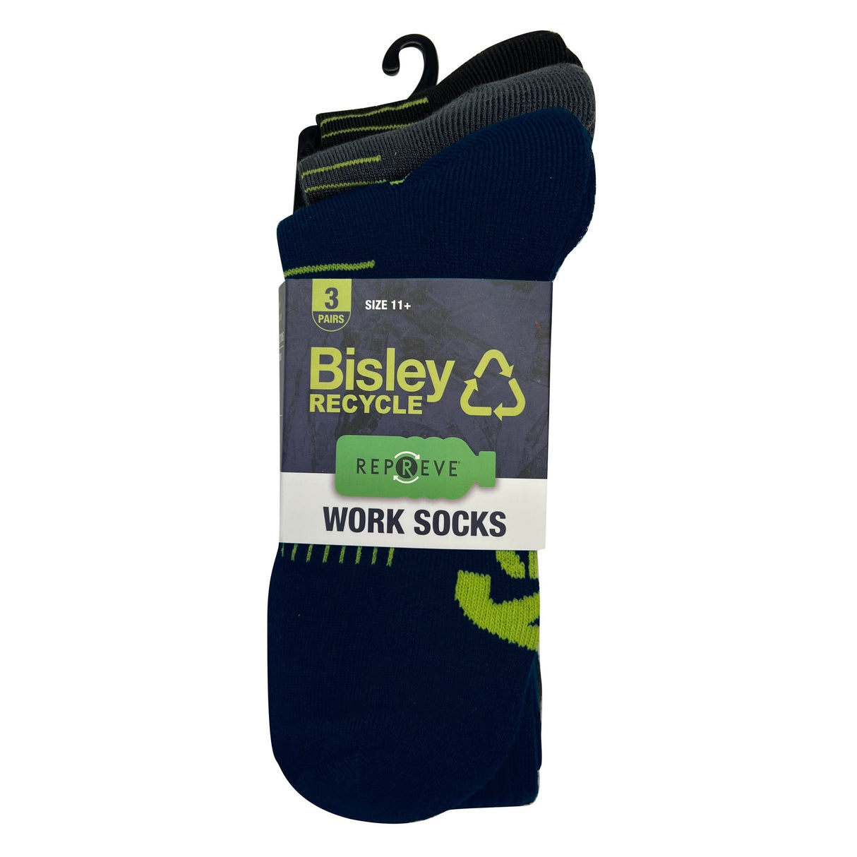 Bisley Socks Repreve Work Socks (3X Pack)