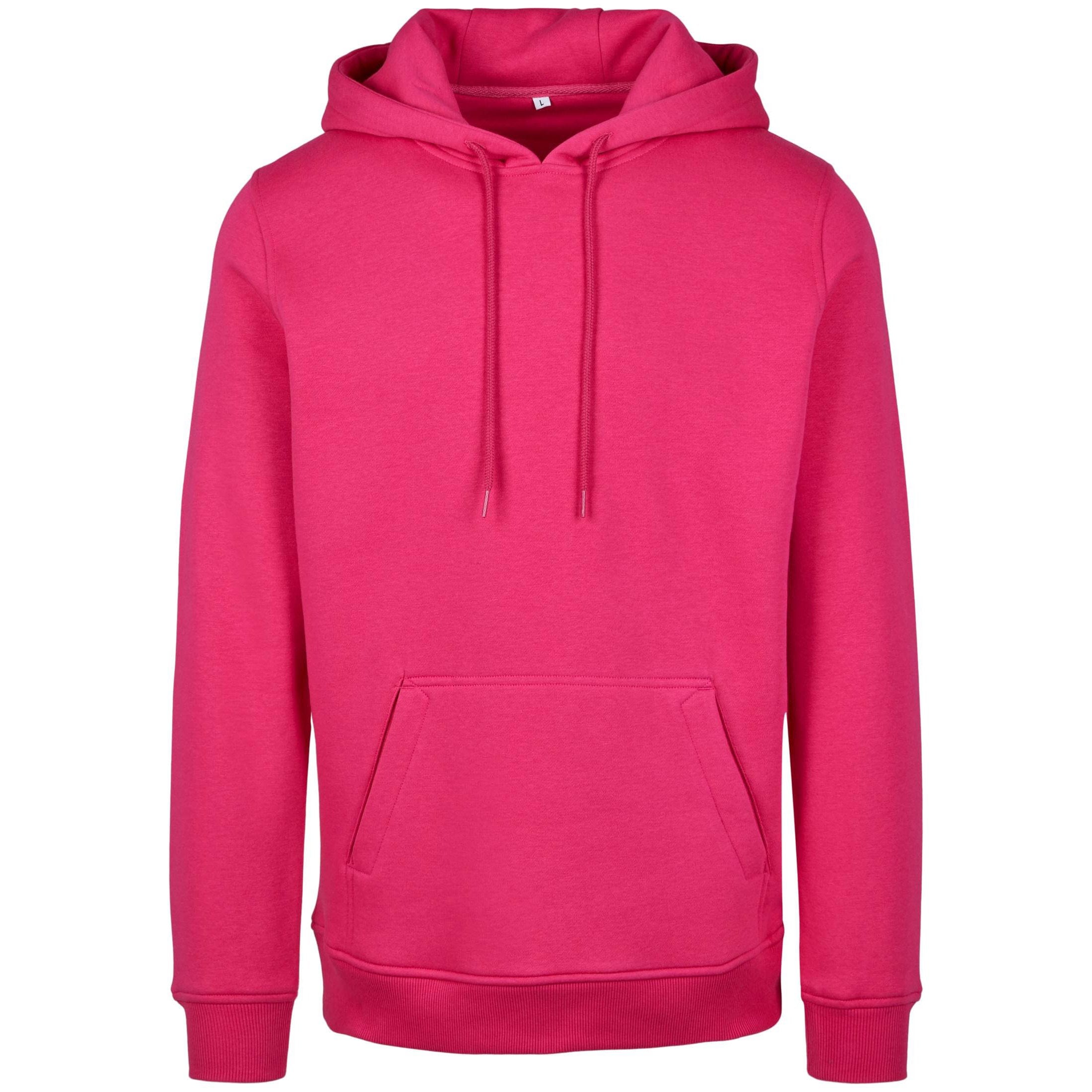 Build Your Brand Heavy Hoodie - Hibiskus Pink