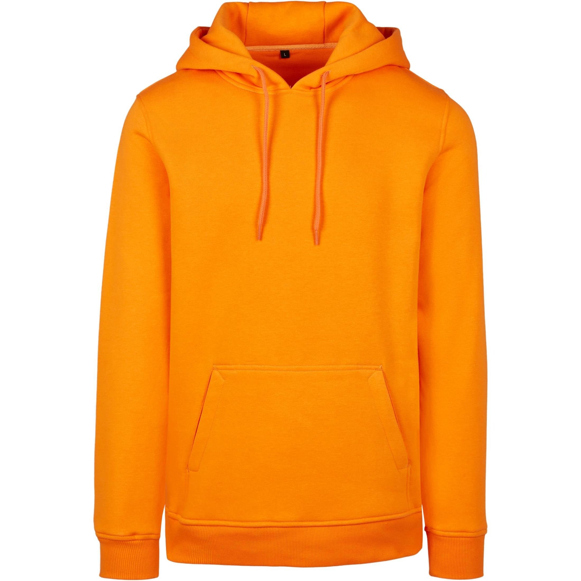 Build Your Brand Heavy Hoodie - Paradise Orange