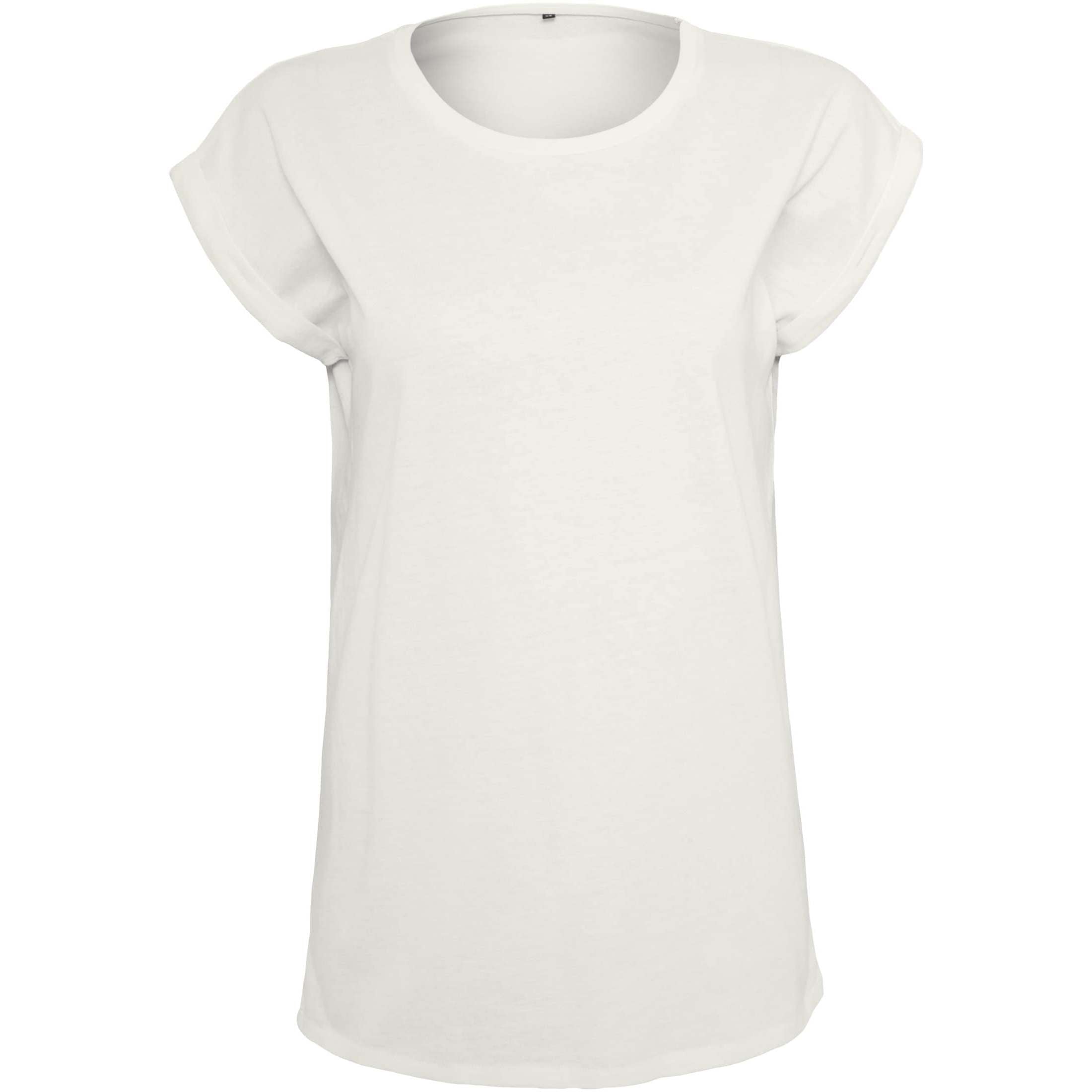Build Your Brand Women's Extended Shoulder Tee - Ready For Dye