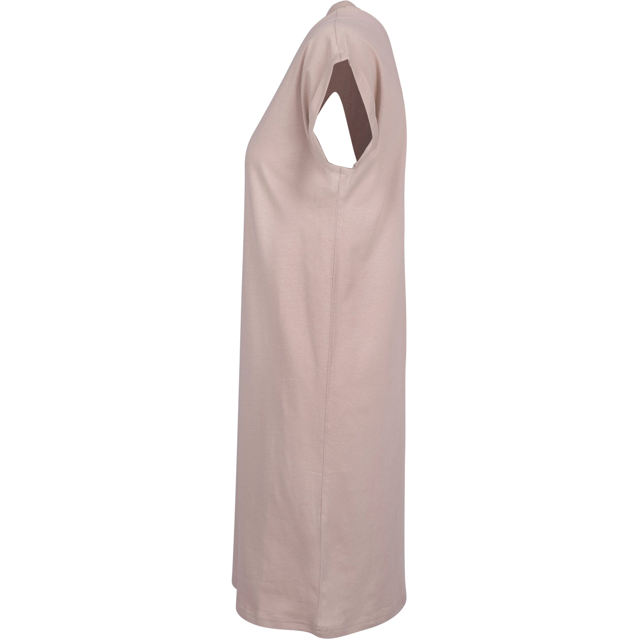 Build Your Brand Women's Turtle Extended Shoulder Dress - Dusk Rose