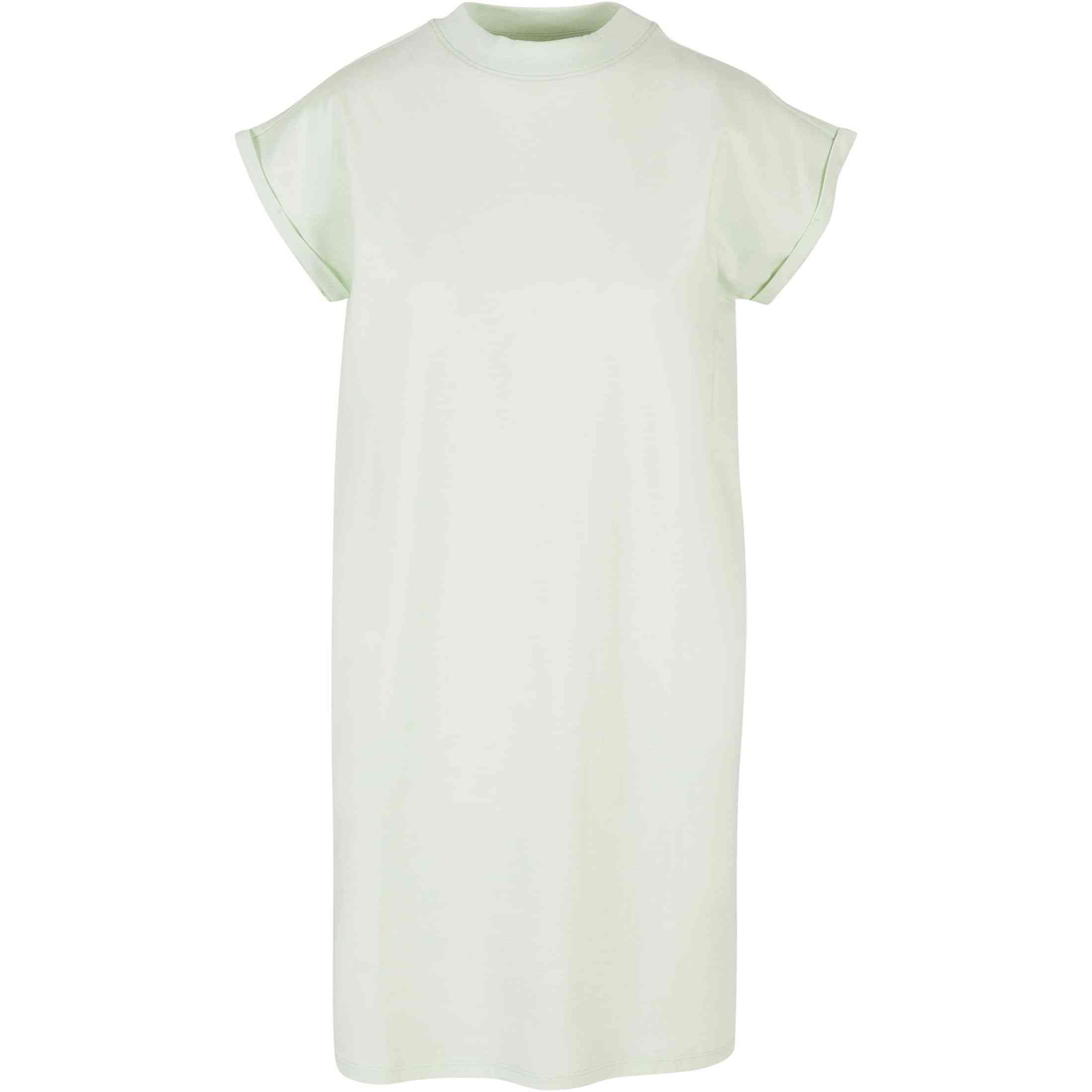 Build Your Brand Women's Turtle Extended Shoulder Dress - Light Mint