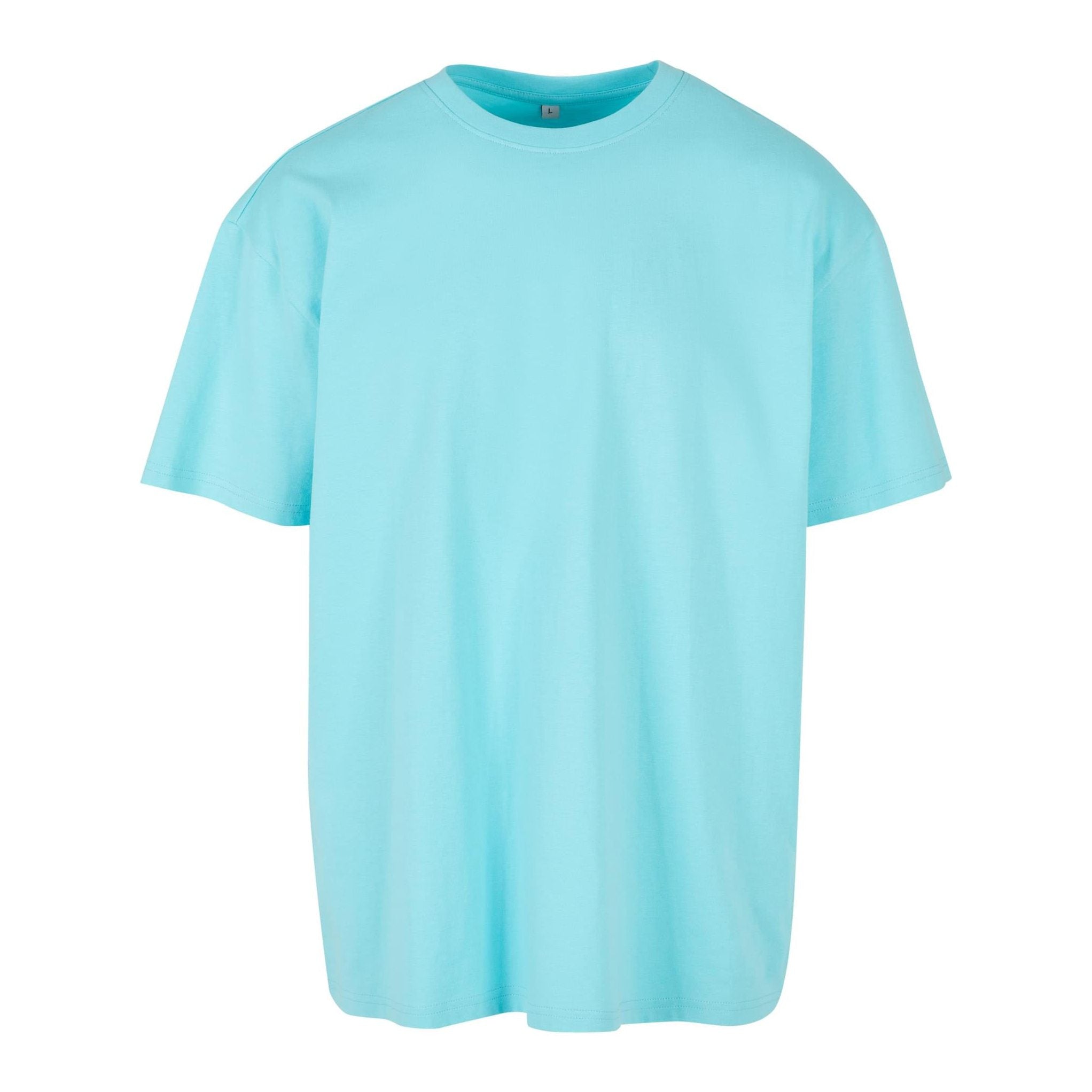 Build Your Brand Heavy Oversized Tee - Beryl Blue