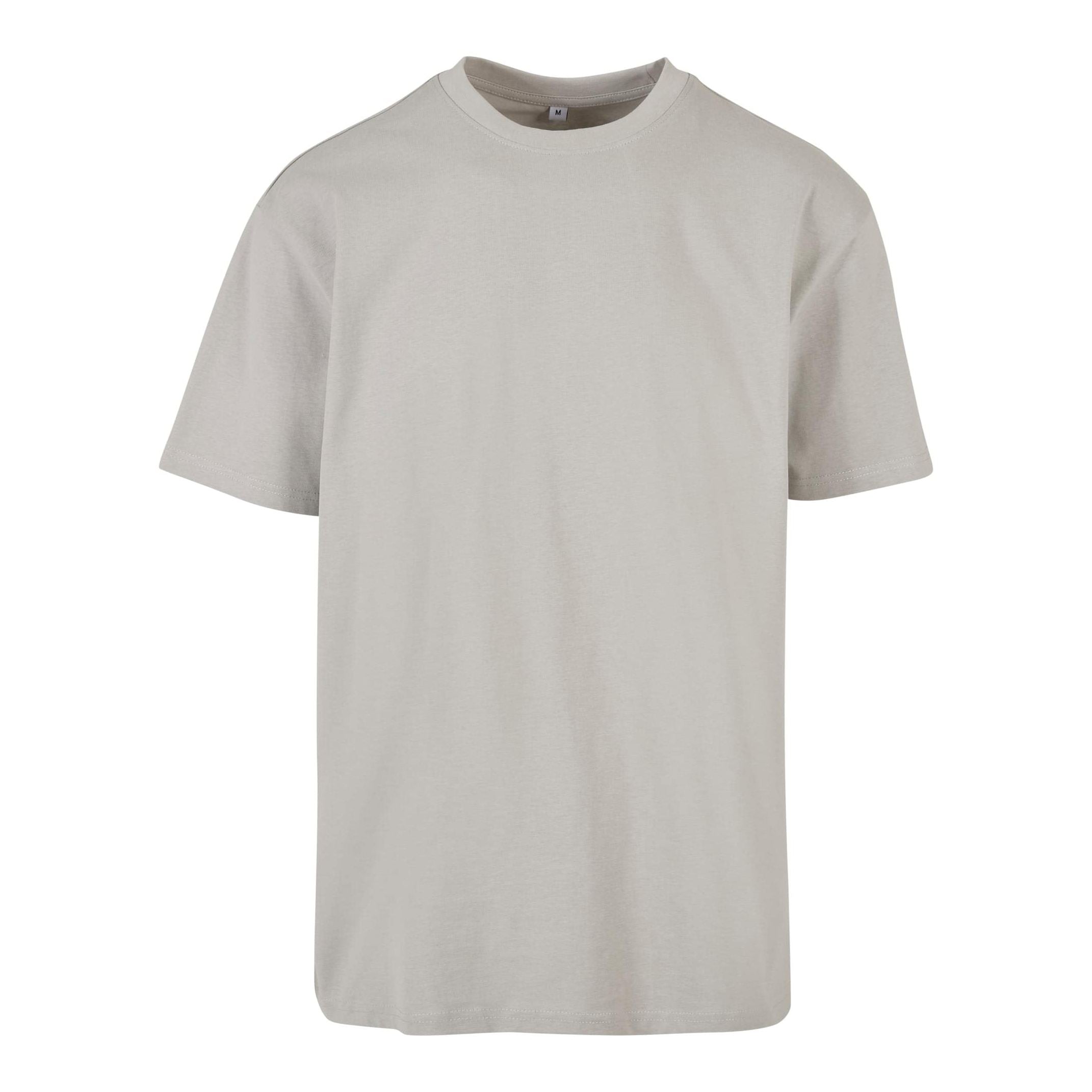 Build Your Brand Heavy Oversized Tee - Light Grey