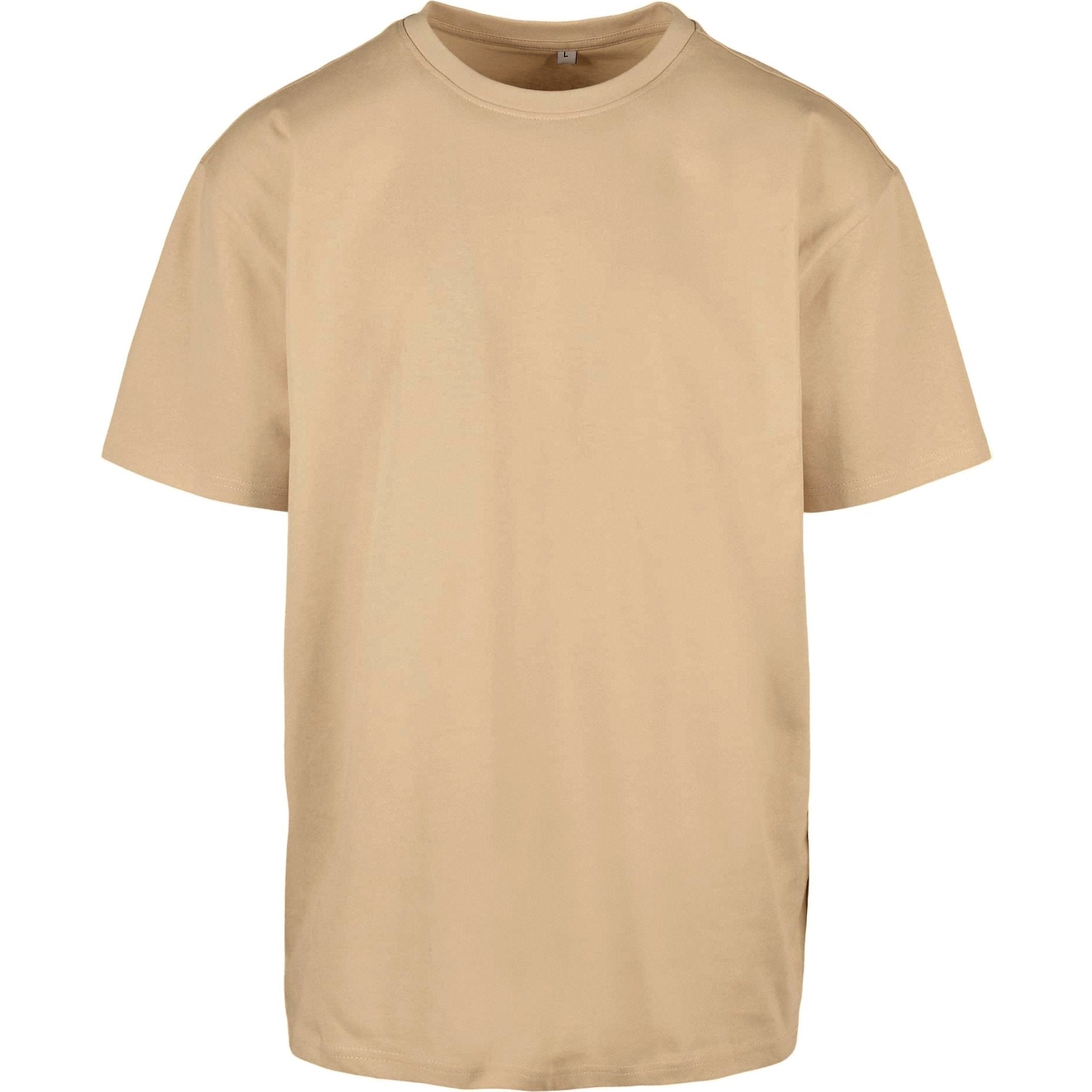 Build Your Brand Heavy Oversized Tee - Union Beige