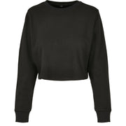 Build Your Brand Women's Terry Cropped Crew
