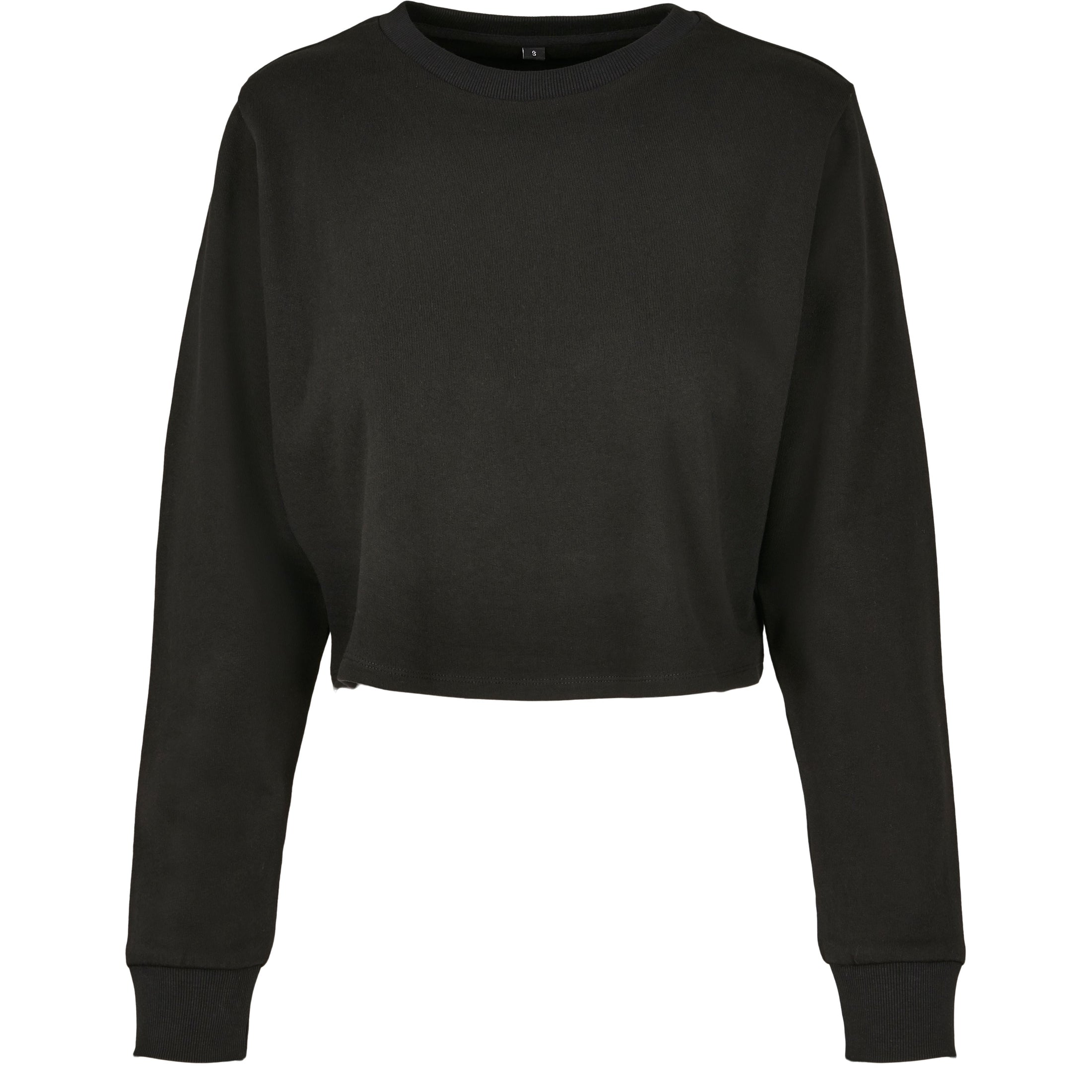 Build Your Brand Women's Terry Cropped Crew