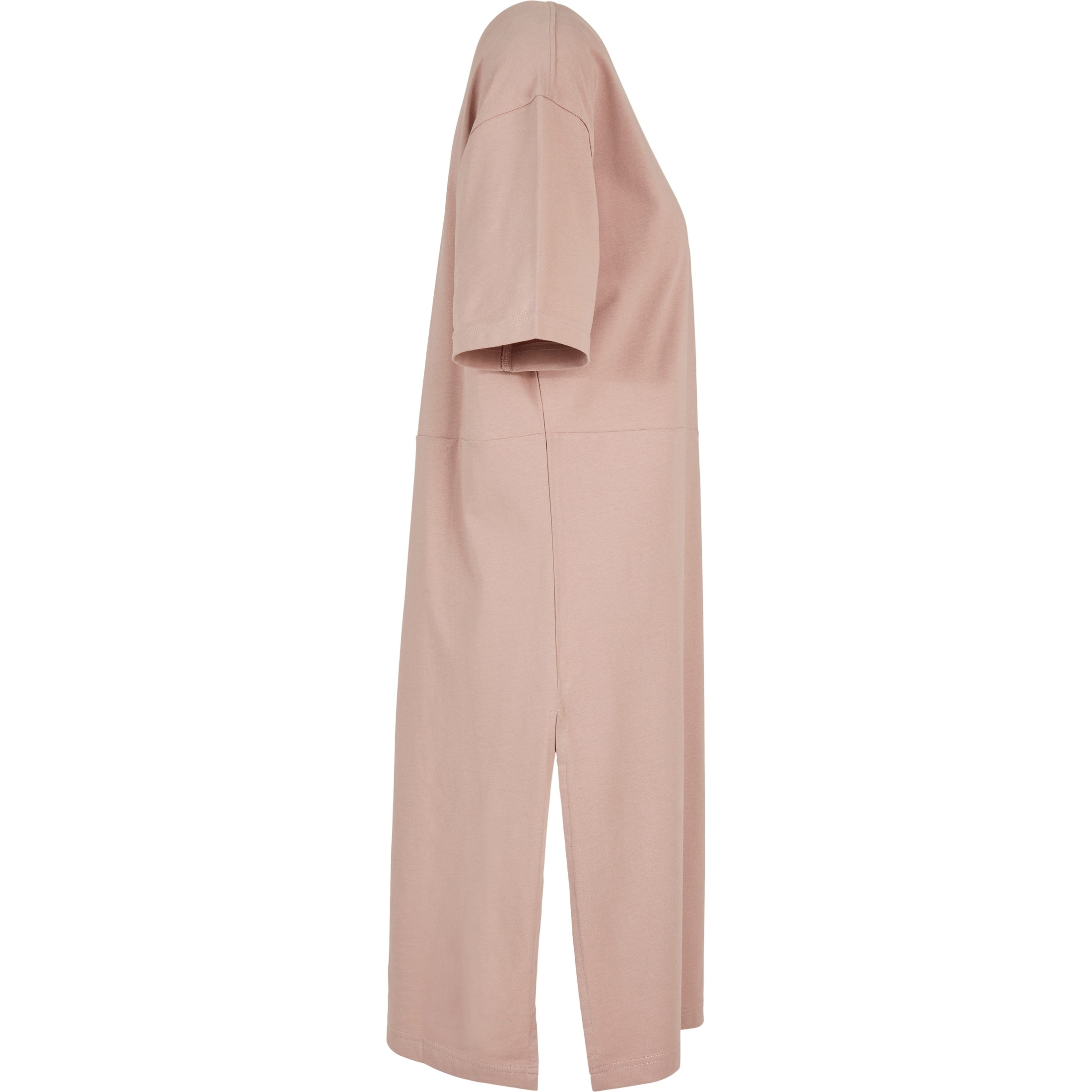 Build Your Brand Women's Organic Oversizes Slit Tee Dress