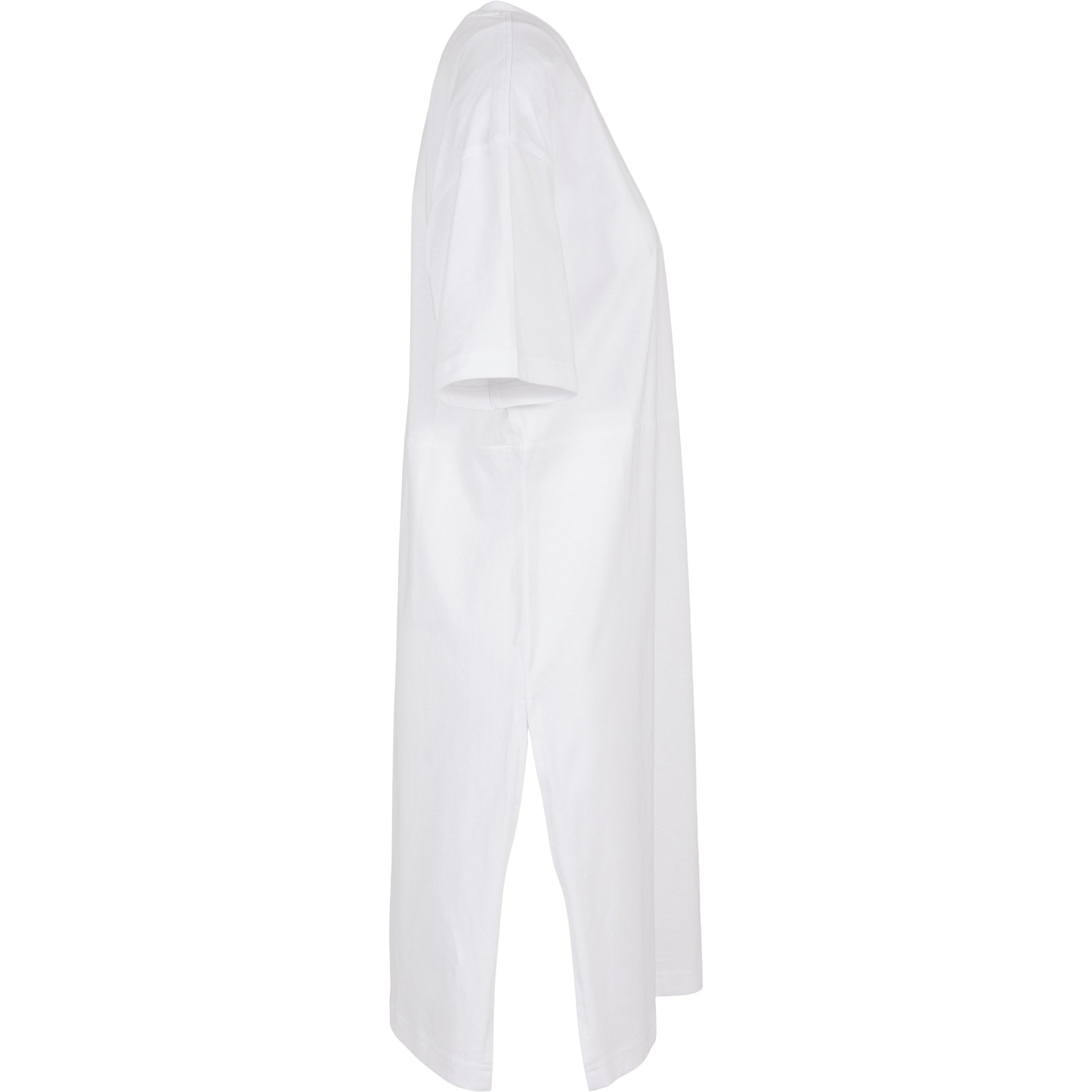 Build Your Brand Women's Organic Oversizes Slit Tee Dress