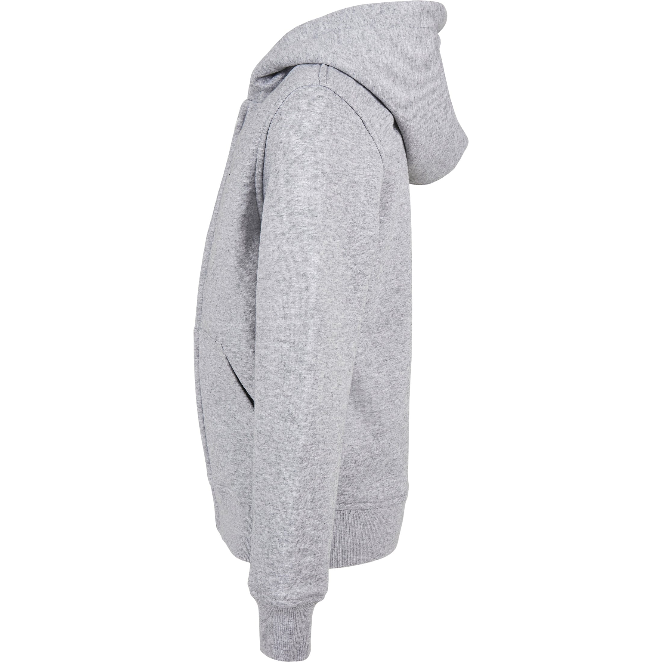 Build Your Brand Organic Kids Basic Zip Hoodie