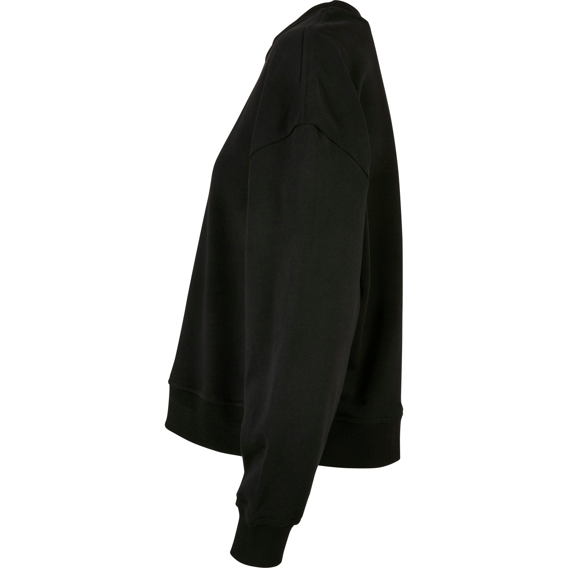 Build Your Brand Women's Oversized Crew Neck Sweatshirt