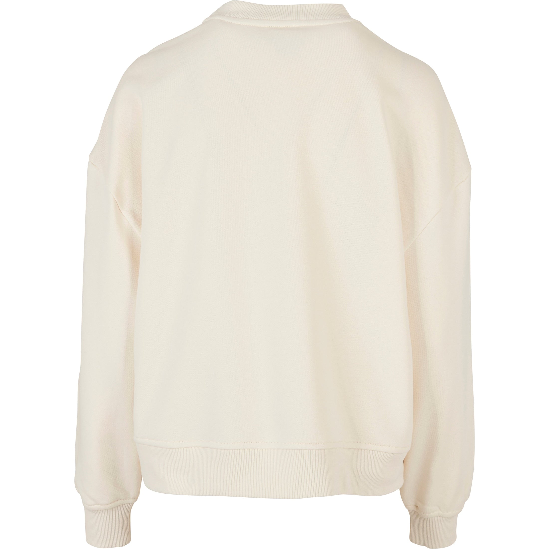 Build Your Brand Women's Oversized Crew Neck Sweatshirt