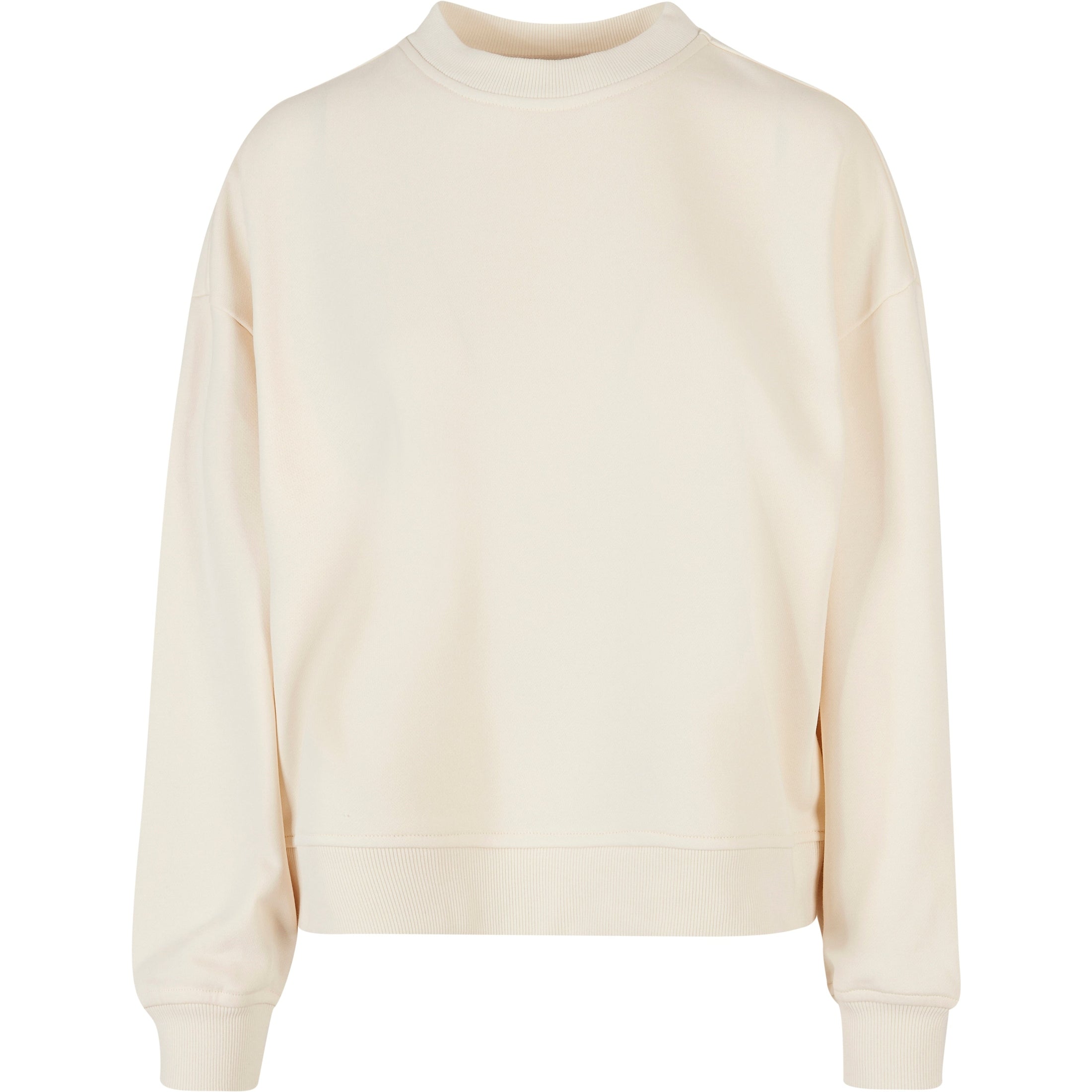 Build Your Brand Women's Oversized Crew Neck Sweatshirt