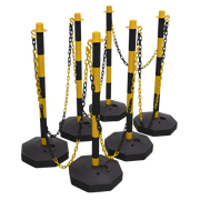 Sealey Black/Yellow Post & Chain Kit 25m
