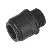 Sealey Straight Adaptor 15mm 1/2"BSP Pack of 2 (John Guest Speedfit® - PM011514E)