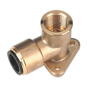 Sealey Wingback Elbow 22mm x 3/4"BSP Brass (John Guest Speedfit® - PM22WB)