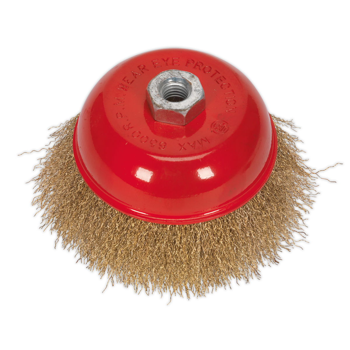 Sealey Brassed Steel Cup Brush Ø125mm M14 x 2mm