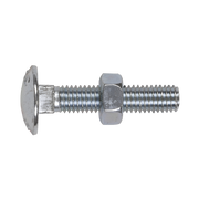 Sealey Coach Bolt & Nut DIN 603 - M8 x 40mm Zinc Pack of 50