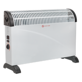 Sealey Convector Heater 2000W 3 Heat Settings Thermostat Turbo Fan