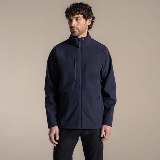 Craghoppers Expert Men's Expert Kiwi 3-Layer Softshell Waterproof Jacket with Warm Microfleece Lining