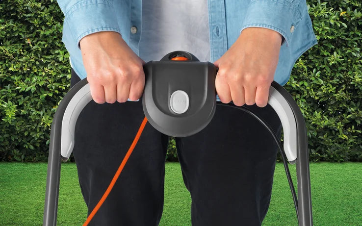 FLYMO EasiGlide 300 – Compact Hover Collect Lawnmower for Small Lawns