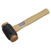 Sealey Copper Faced Hammer 4.3lb Hickory Shaft