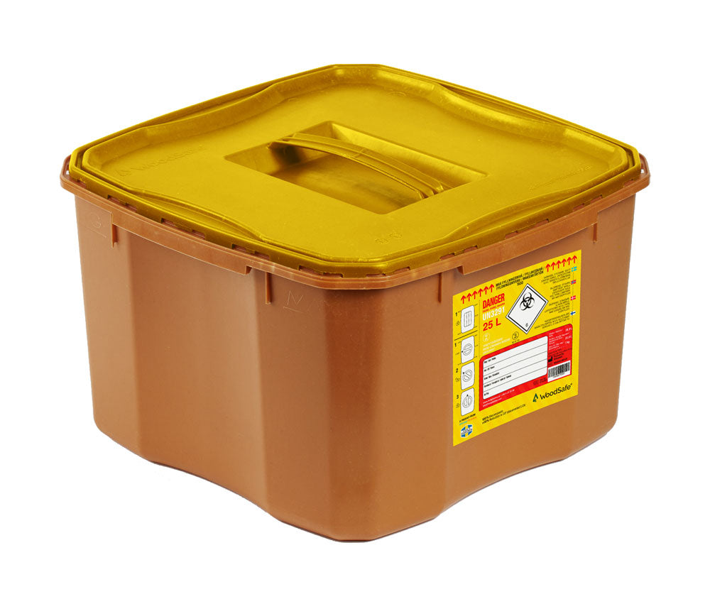 Beeswift Woodsafe Sharps Bin Full Lid