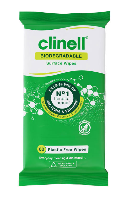 Beeswift Clinell Biodegradable Surface Wipe Bcw60Pfc