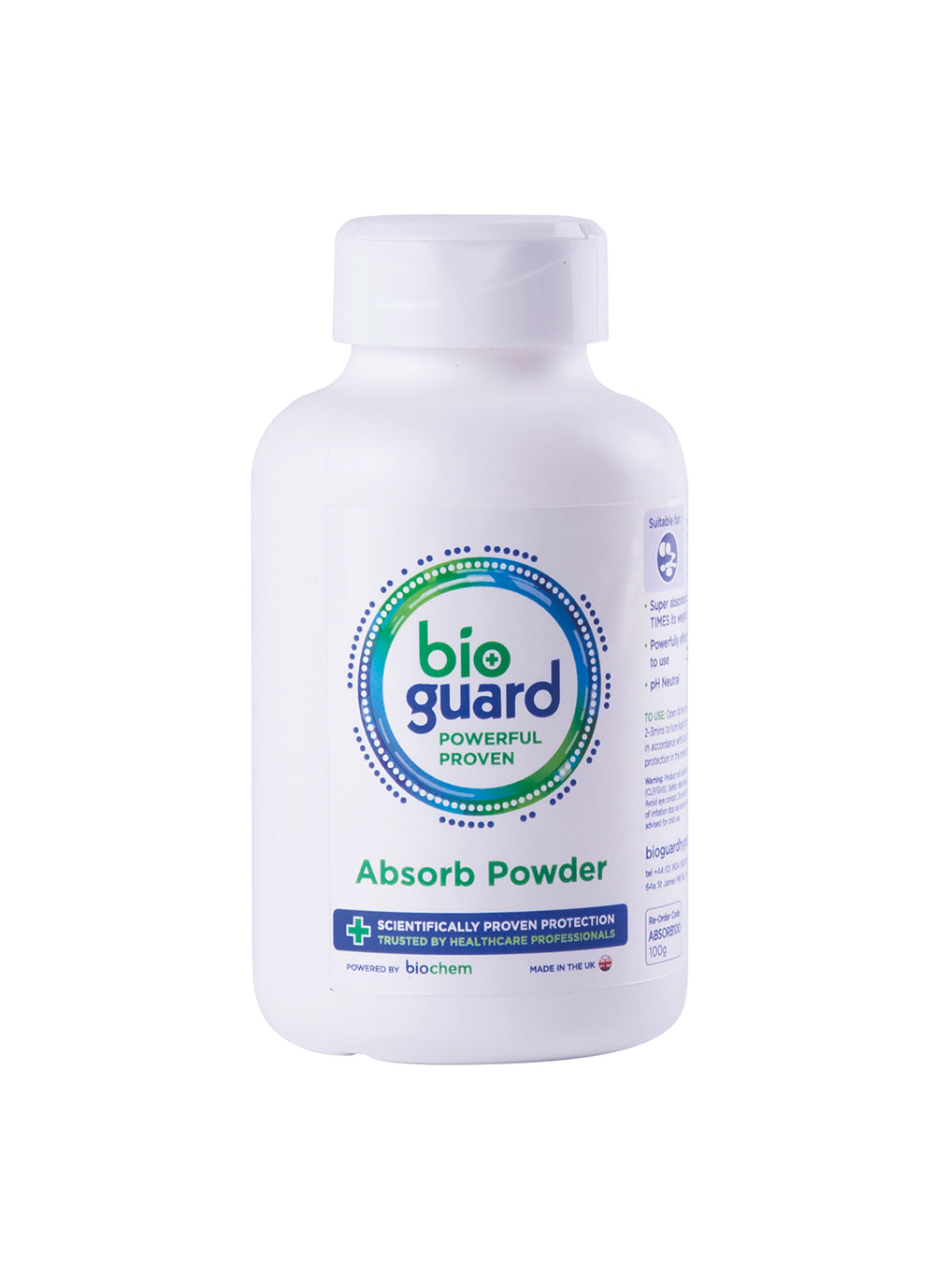 Beeswift Bioguard Absorb Powder 100G Shaker Tub