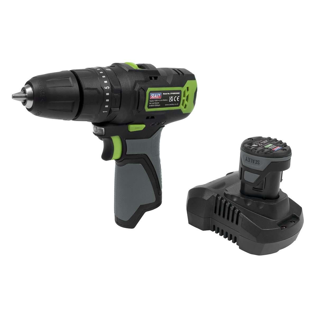Sealey Cordless Combi Drill Ø10mm 10.8V SV10.8 Series