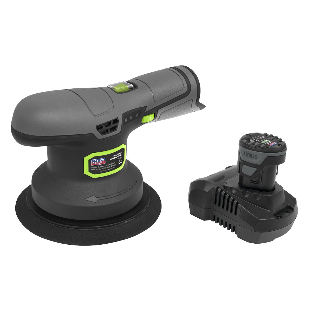 Sealey Dual Action Sander/Polisher Kit 10.8V 2Ah SV10.8 Series Ø150mm