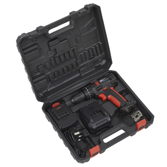 Sealey 18V Ø10mm Cordless Combi Drill