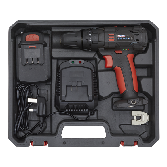 Sealey 18V Ø10mm Cordless Combi Drill