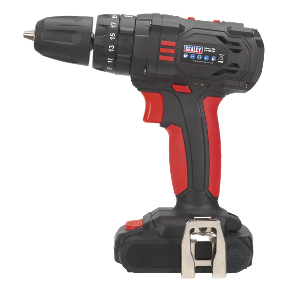 Sealey 18V Ø10mm Cordless Combi Drill