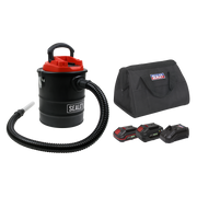Sealey Handheld Ash Vacuum Cleaner 20V SV20 Series 15L Kit - 2 Batteries