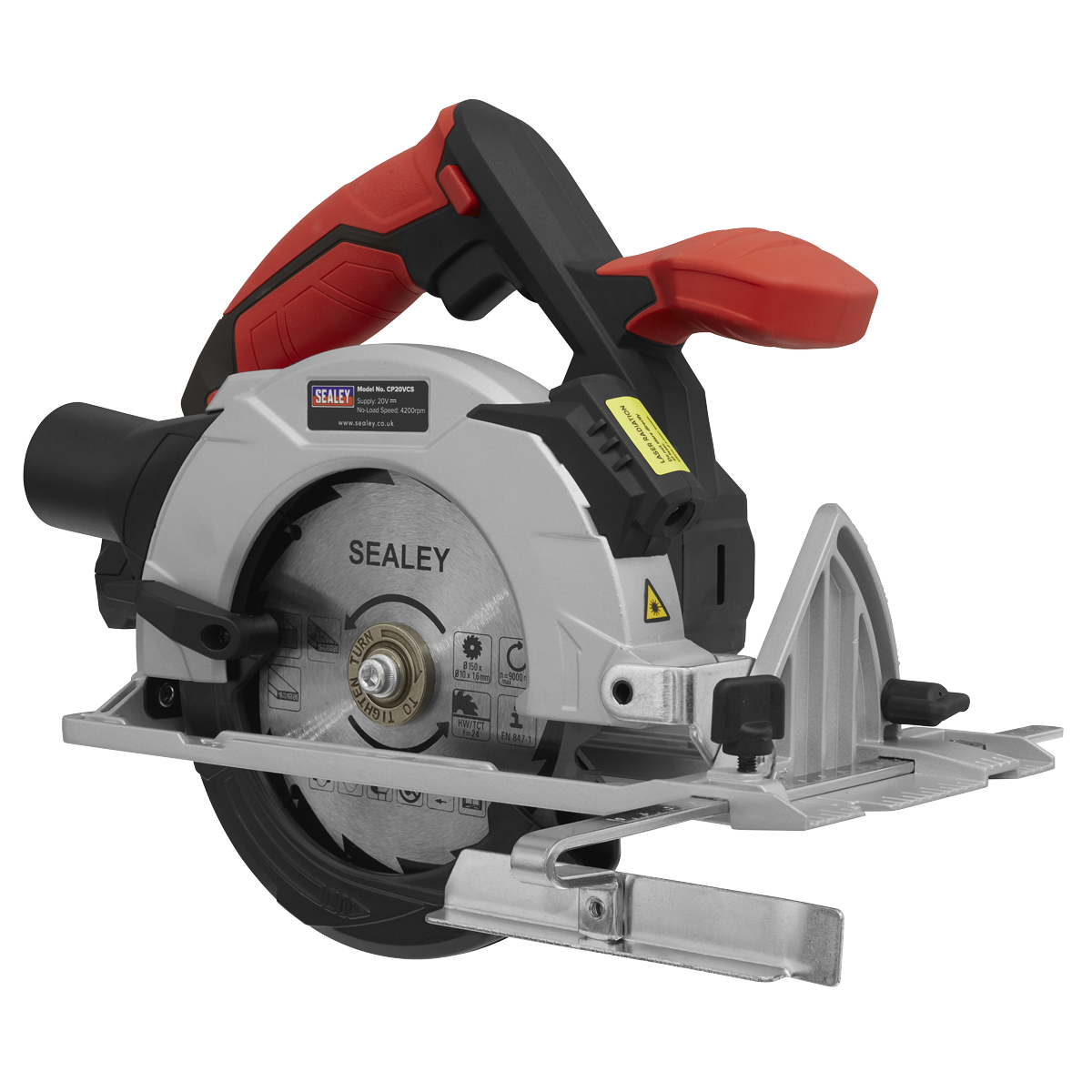 Sealey Circular Saw 20V SV20 Series Ø150mm - Body Only
