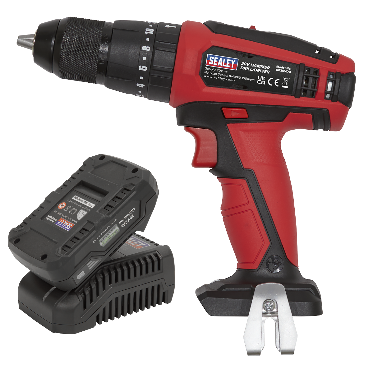 Sealey Combi Drill/Driver Kit Ø13mm 20V 2Ah SV20 Series Lithium-ion