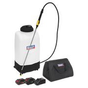 Sealey Cordless Garden Backpack Sprayer 20V SV20 Series 15L  2 Batteries