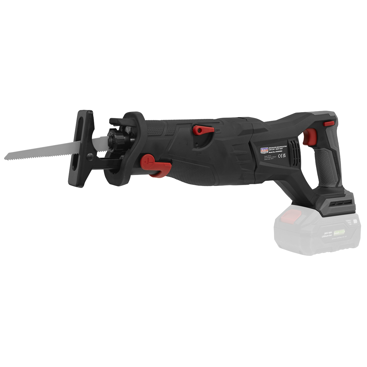 Sealey Brushless Reciprocating Saw 20V SV20 Series - Body Only